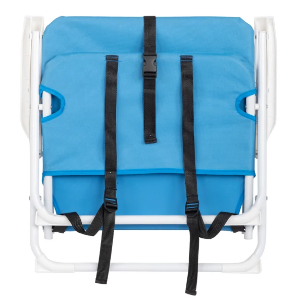 Oxford Cloth Iron Outdoor Beach Chair Blue view 5