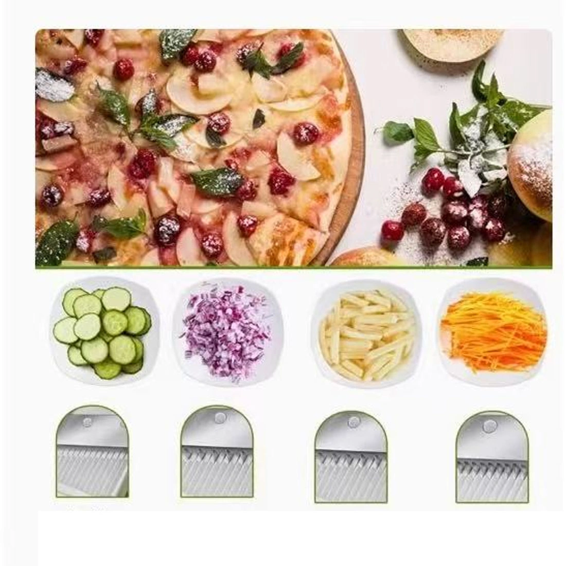 5 in 1 Vegetable Slicer Multifunctional Kitchen Chopper Food Cutter Dicer UK view 5