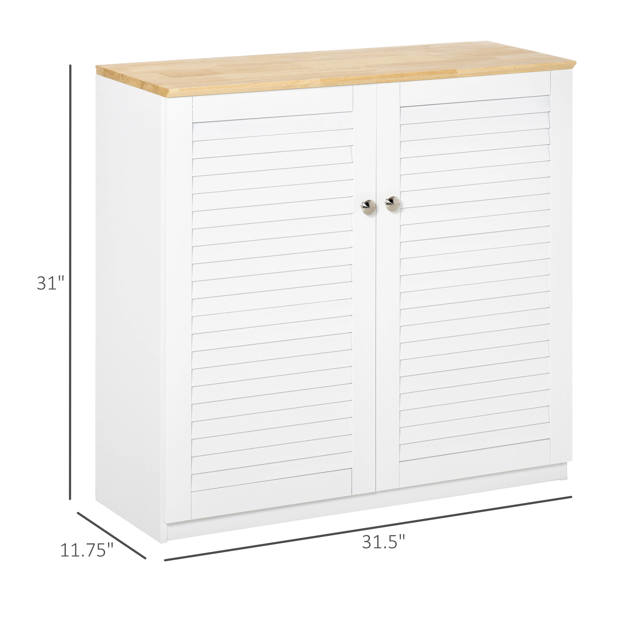 Kitchen Storage Cabinet with Shelf - Freestanding Pantry Cabinet for Dining Room & Kitchen view 2