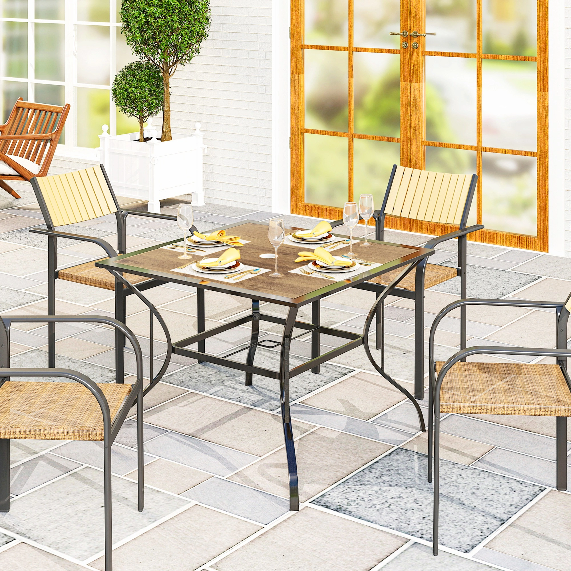 Portable Camping Table with Integrated Sink, Foldable Outdoor Dining Table for Camping, Hiking & Picnic view 3