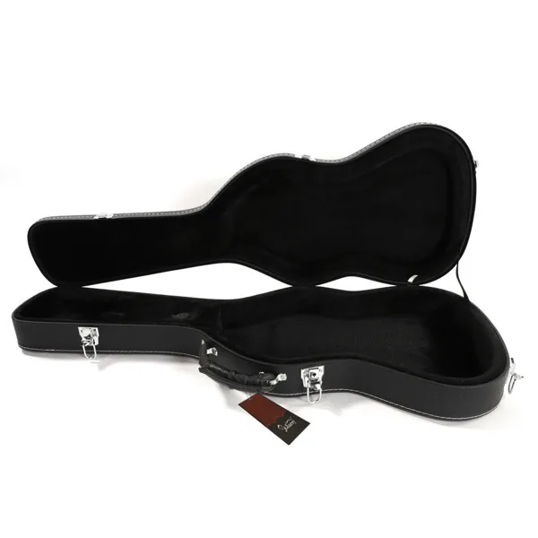 ST High Grade Electric Guitar Hard Case Microgroove Flat Surface Black