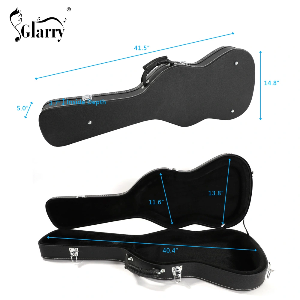 ST High Grade Electric Guitar Hard Case Microgroove Flat Surface Black view 13