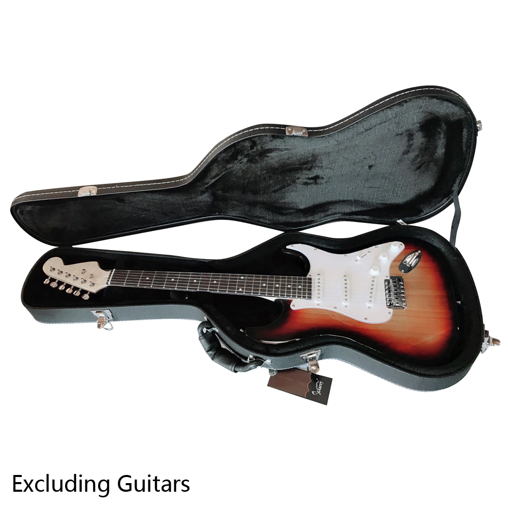 ST High Grade Electric Guitar Hard Case Microgroove Flat Surface Black view 15