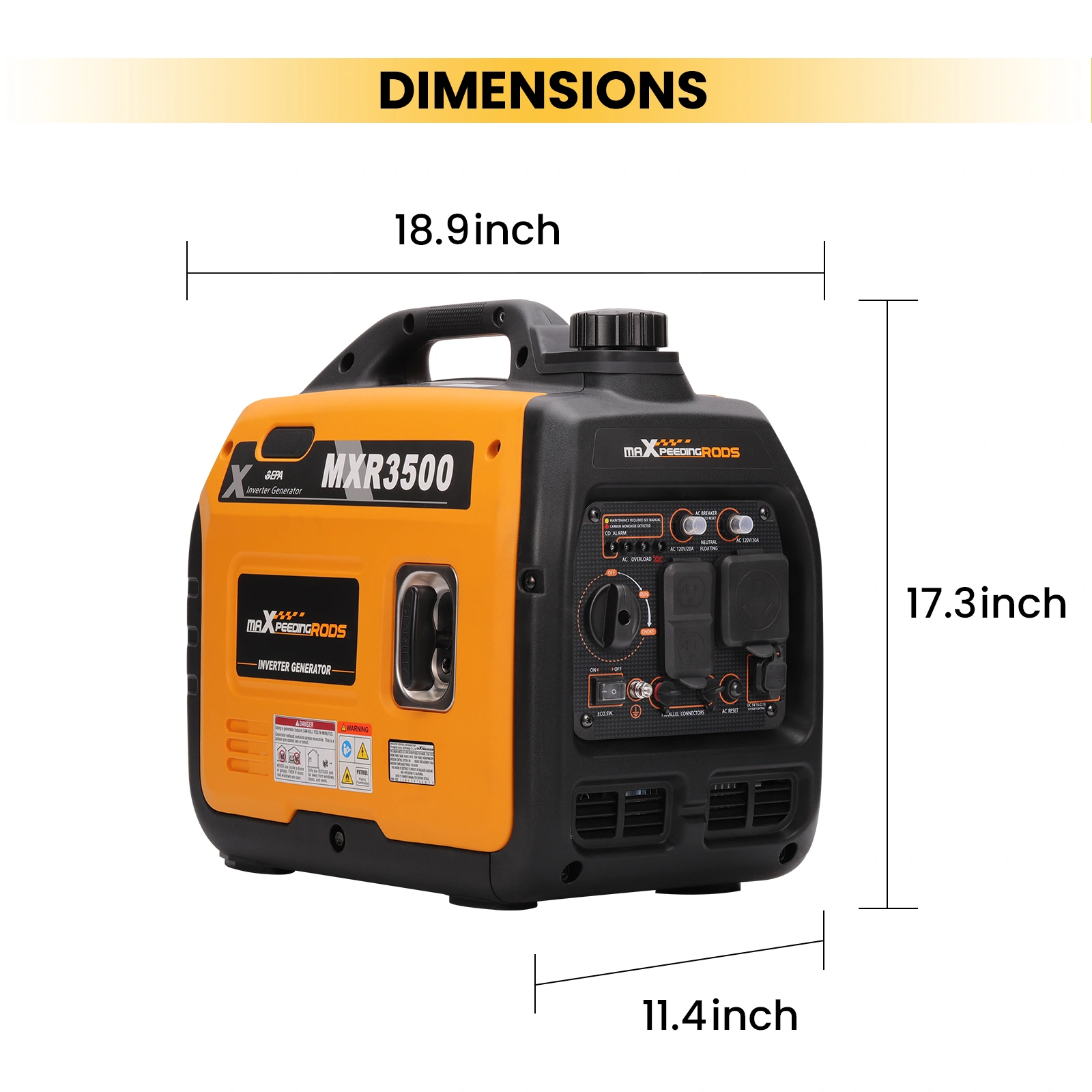 5KW Portable Inverter Generator Super Quiet Compact Suitcase Design Lightweight view 5