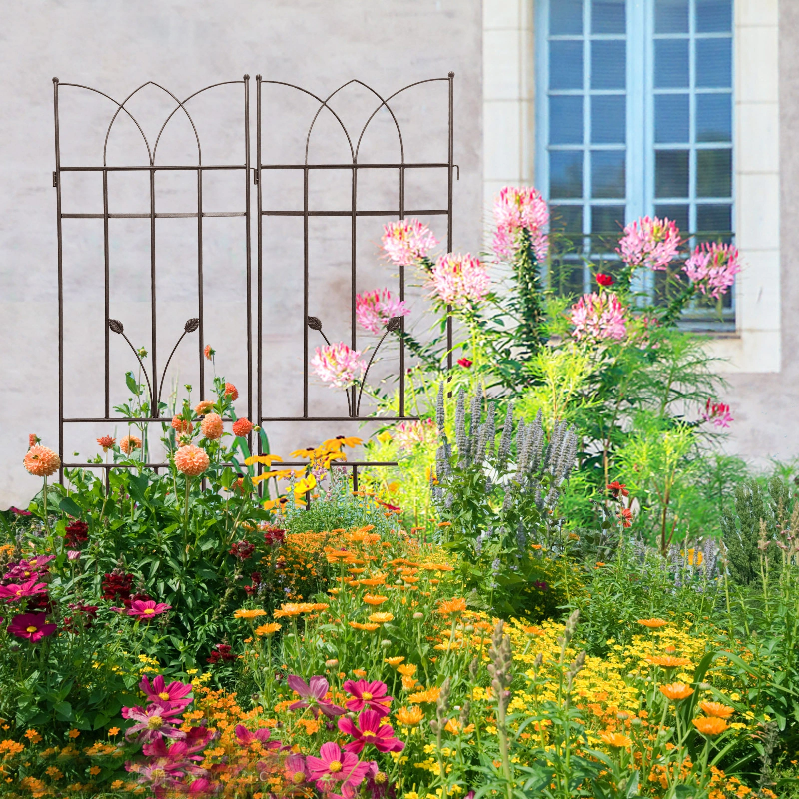 4 Pack Metal Garden Trellis 71" x view 10