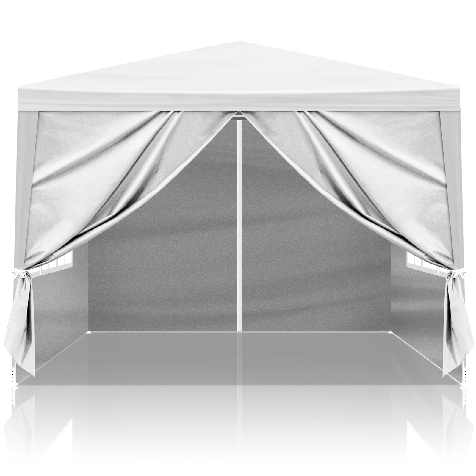 3 x 3m Four Sides Portable Home Use Waterproof Tent with Spiral Tubes White view 10