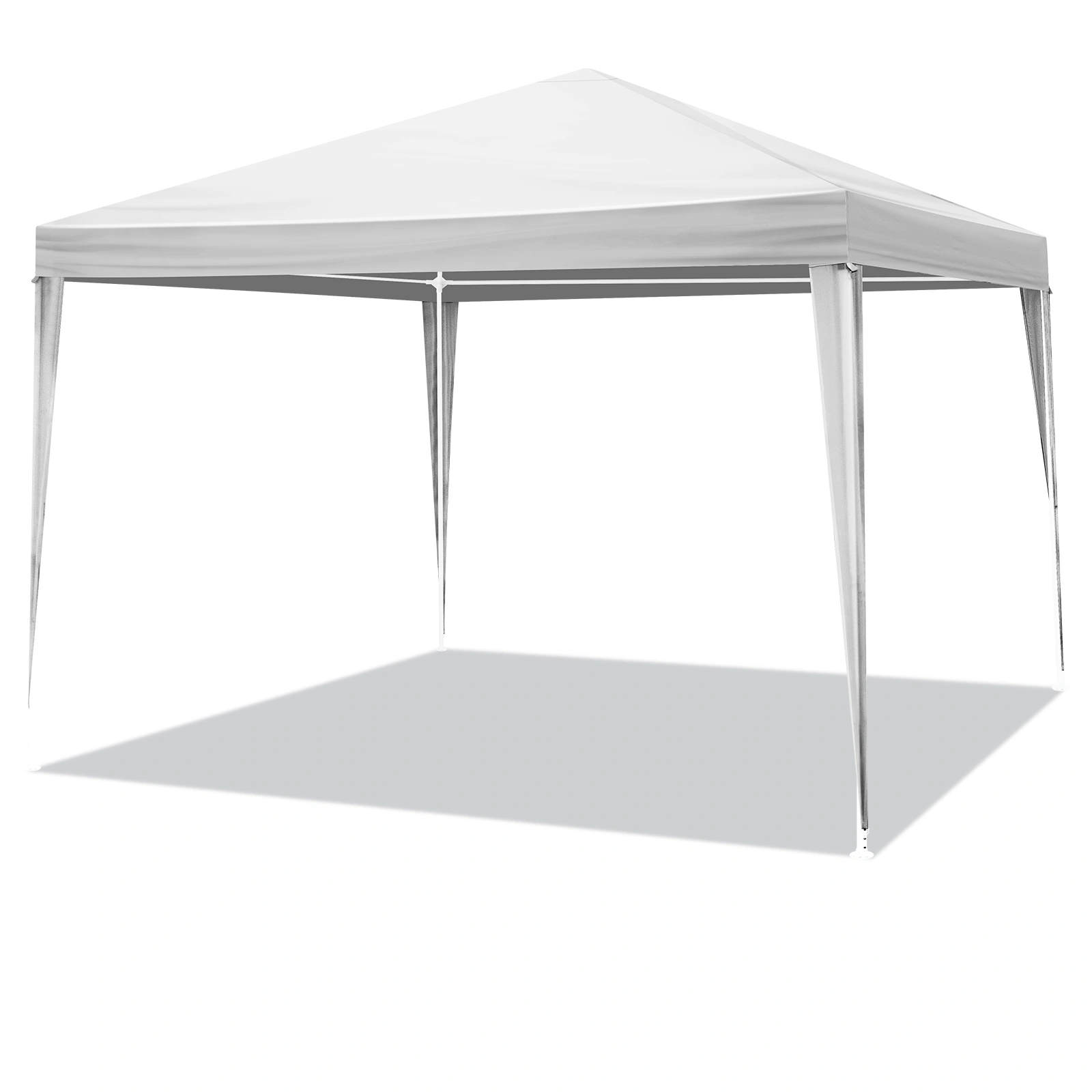 3 x 3m Four Sides Portable Home Use Waterproof Tent with Spiral Tubes White view 2