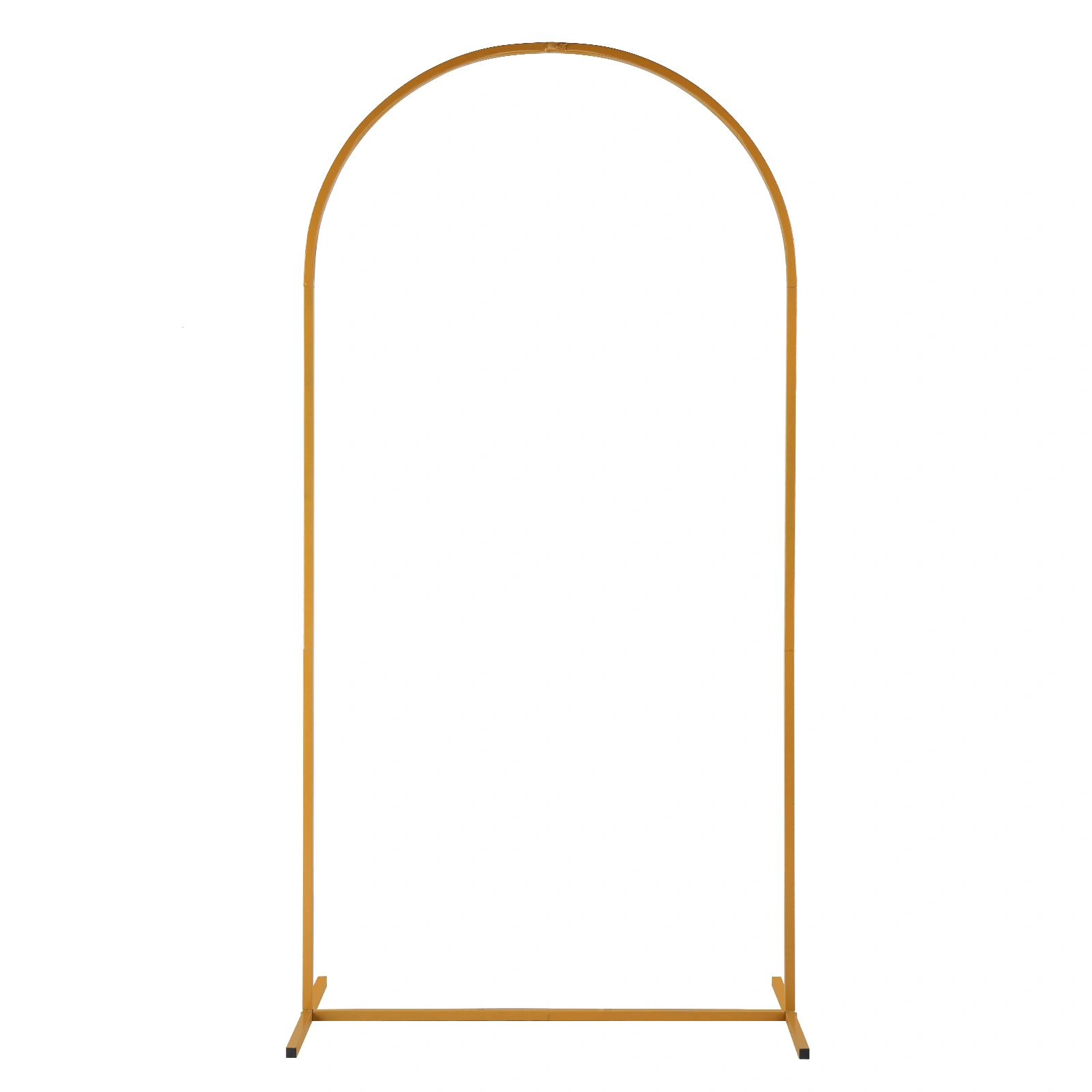 100*200cm For Wedding, Iron, Arc Roof, Door Frame Shape, Water Bag With Floor Nails, Iron Arch, Golden Yellow