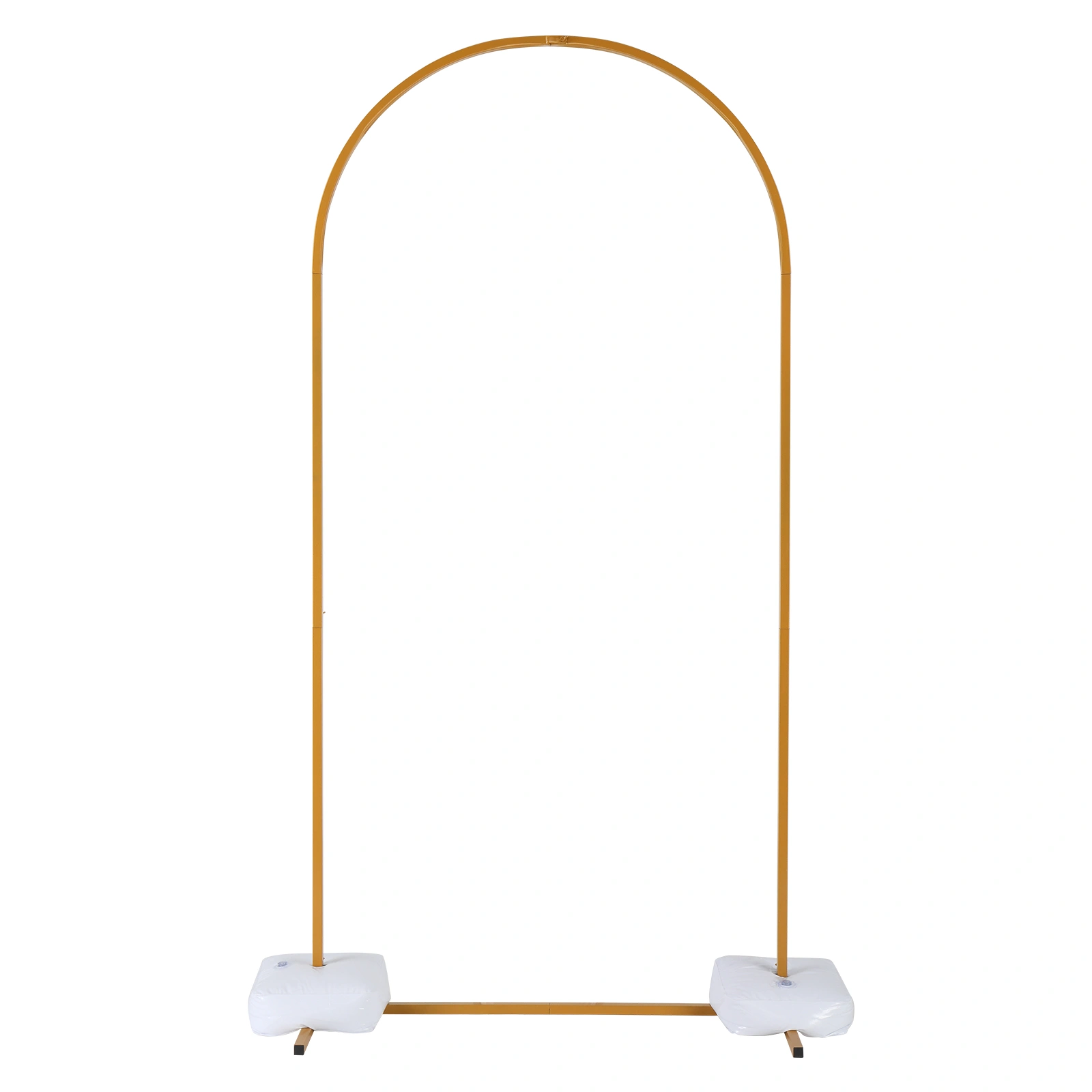 100*200cm For Wedding, Iron, Arc Roof, Door Frame Shape, Water Bag With Floor Nails, Iron Arch, Golden Yellow view 5