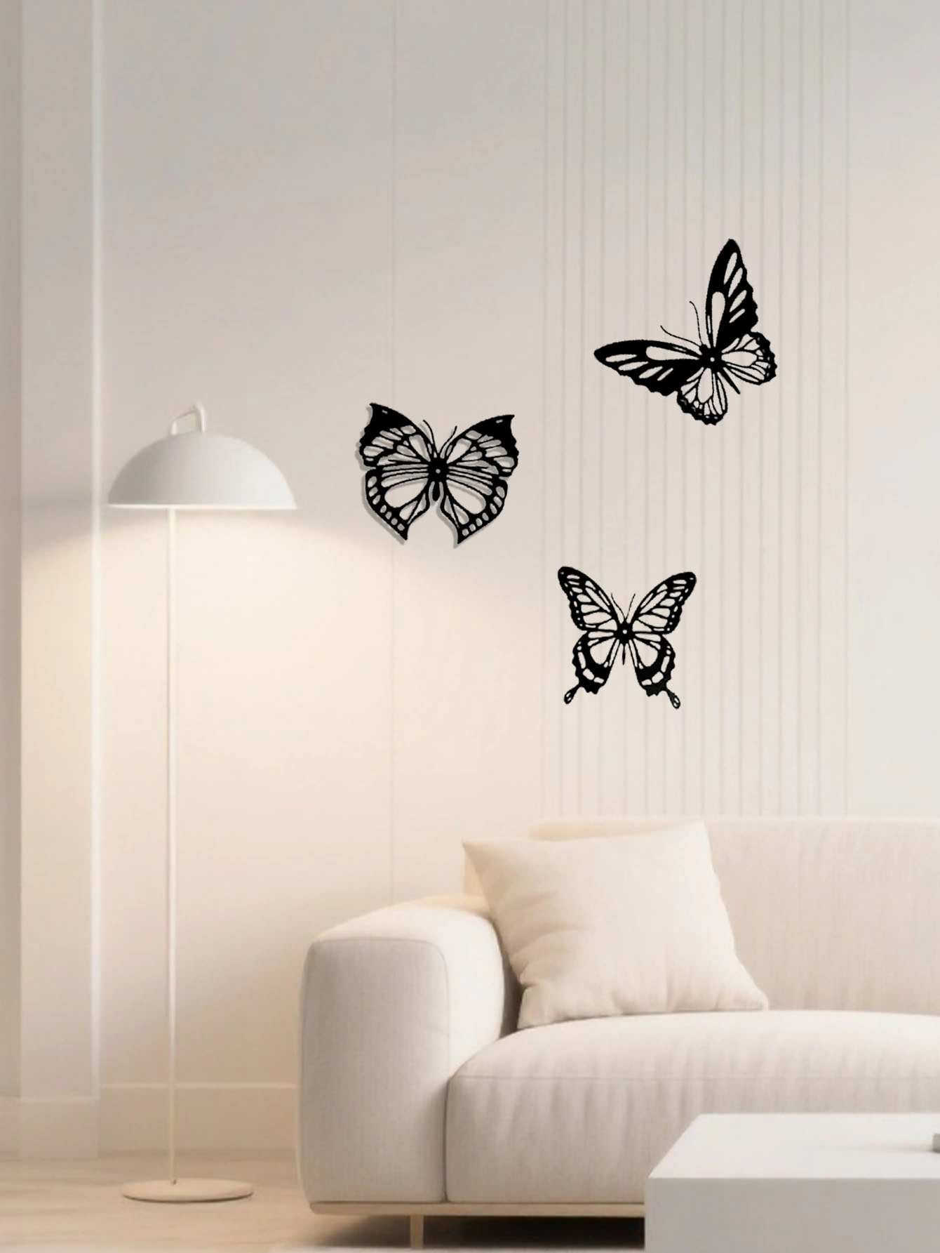 CIFbuy™ Graceful Insect Metal Wall Accents 3 pcs Featuring Black Dragonfly Hummingbird Butterfly Designs Delicate Hanging Wall Decoration for Gardens view 3