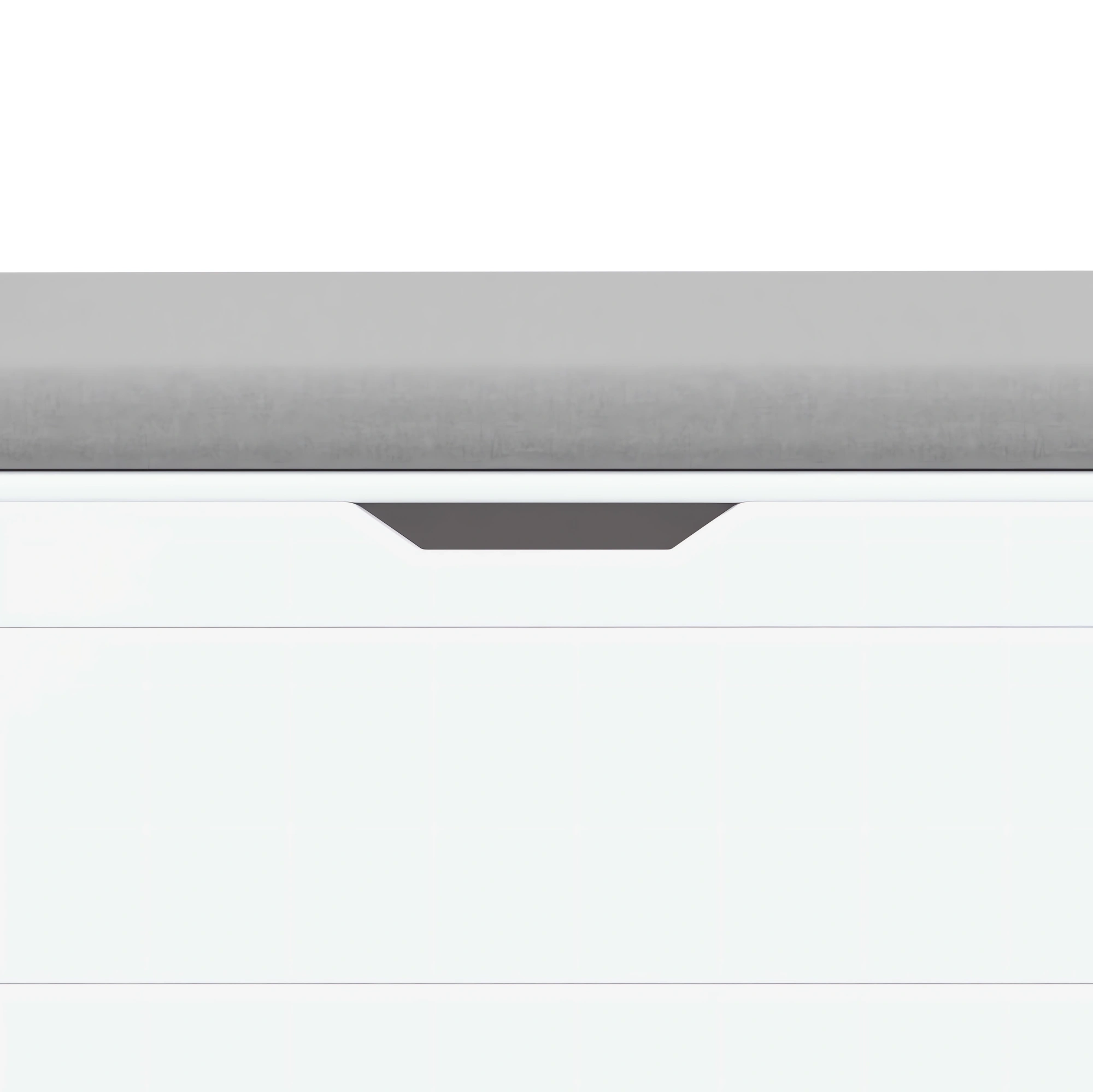 White Kids Toy Box Bench with Cushion Seat, Large Storage Chest with Flip-Top Lid & Safety Hinge, Toy Organizer Trunk for Nursery, Playroom view 19