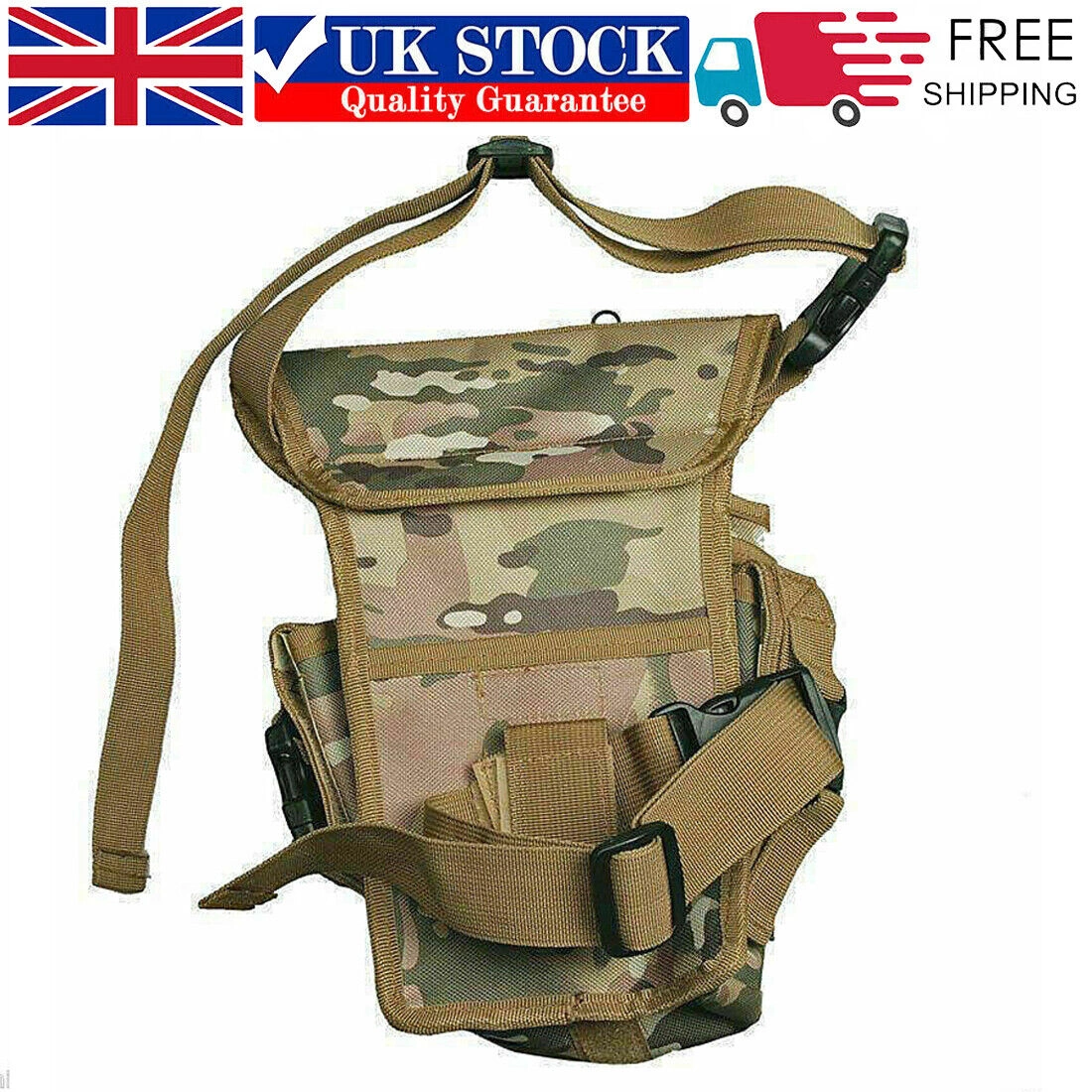 Metal Detecting Detector Accessory Standard Heavy Duty Camo Finds Pouch Bag NEW view 2