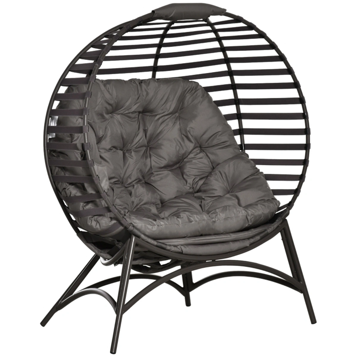 Portable Folding Beach Lounge Chair Adjustable Reclining Chair Compact Lightweight for Outdoor Pool Side