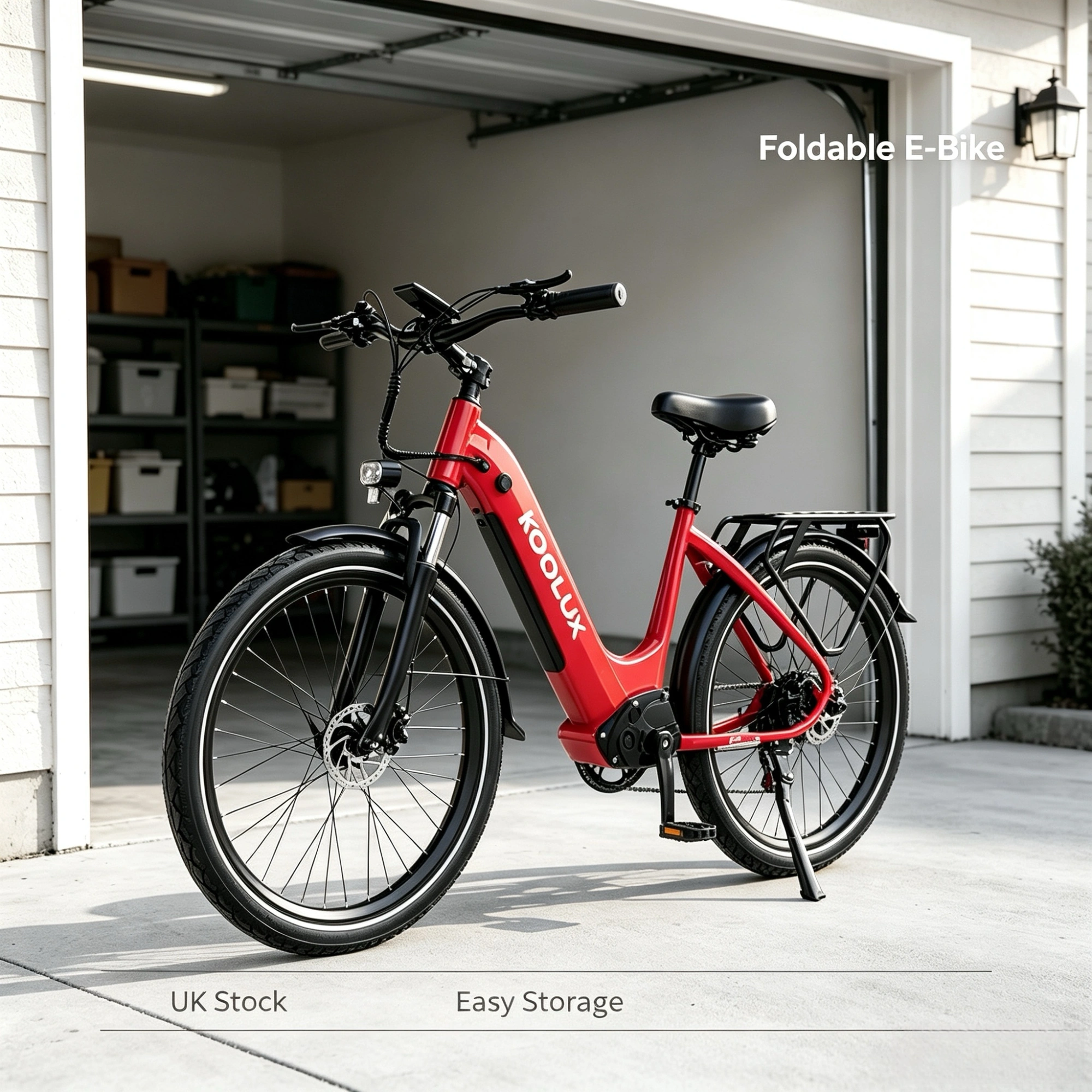 KOOLUX X2 Step-Through E-Bike 500W Motor 48V 15Ah Battery 26" Kenda Tires Hydraulic Disc Brake Adult Urban Commuter UK Stock