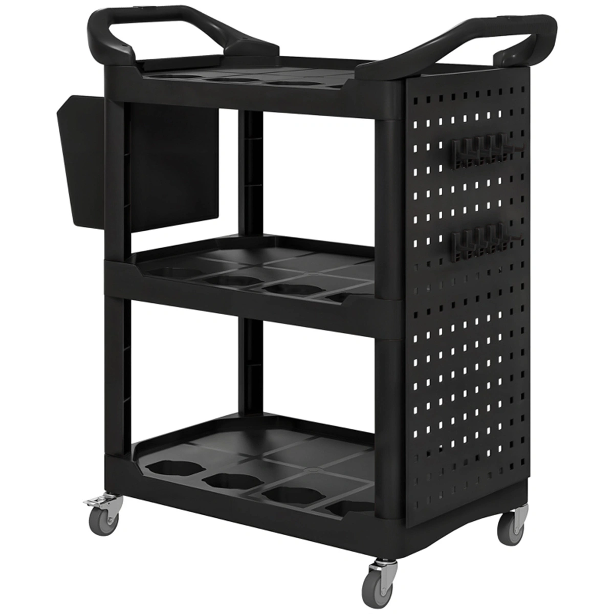 Rolling Tool Cart with Drawers, Mobile Storage Cabinet, Heavy-Duty Utility Workbench on Wheels for Garage, Workshop, DIY Projects view 3