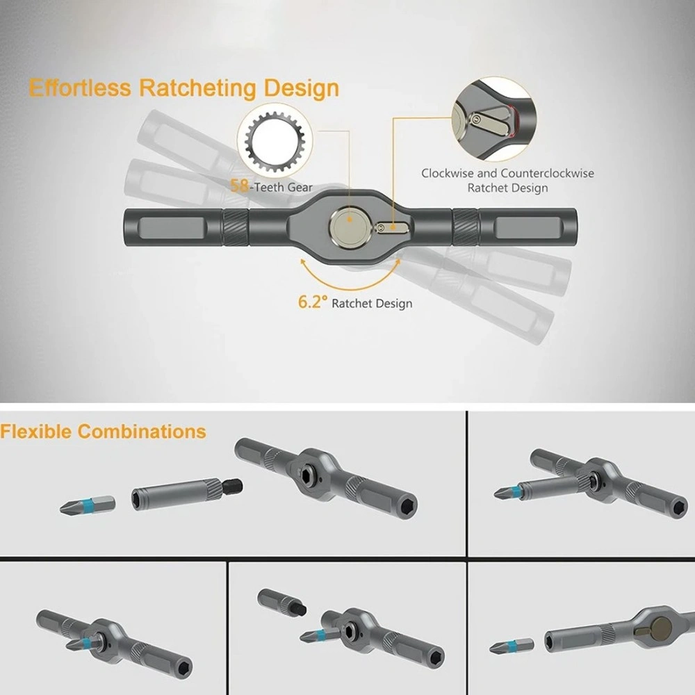 Magnetic Screwdriver Set, 42 in 1 DIY Ratchet Screwdriver Kit for Home, Bikes view 4