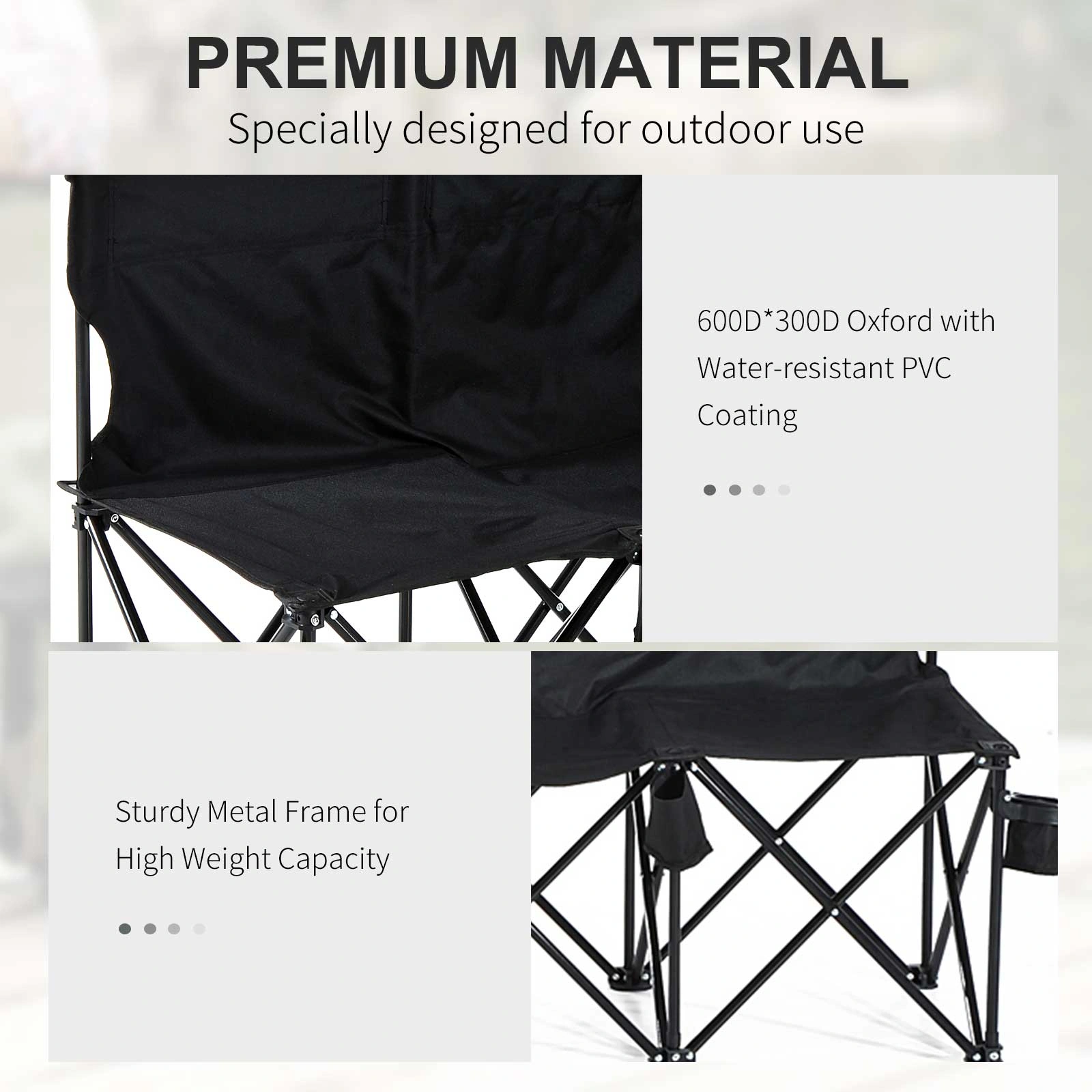 Portable Folding Camping Chair for Outdoor Hiking & Travel view 3
