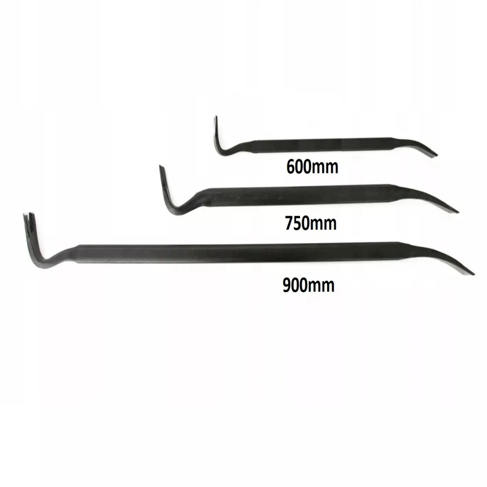 Steel Pry Bar Crowbar Nail Puller Wrecking Tool 24 30 36 Inch 600 750 900mm