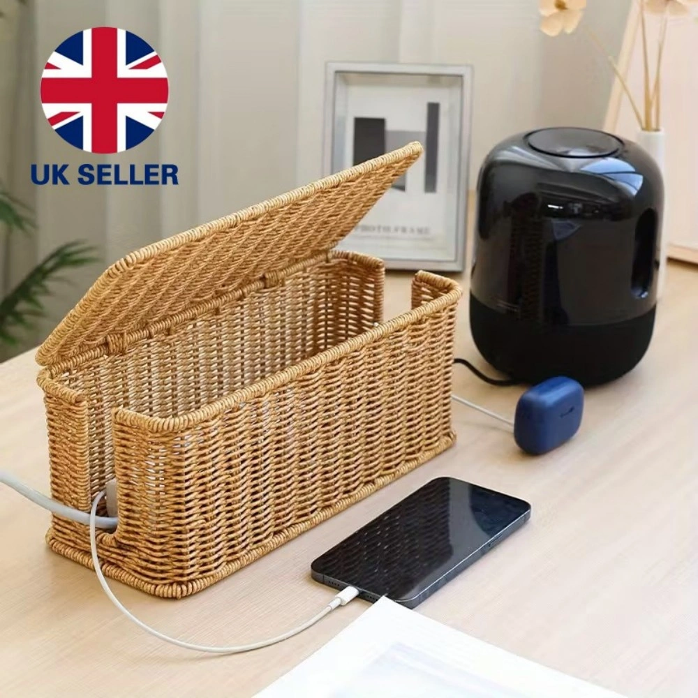 Cable Wire Storage Box - Cord Management Organiser Case for Plug Sockets & Safety Tidying Solution view 2