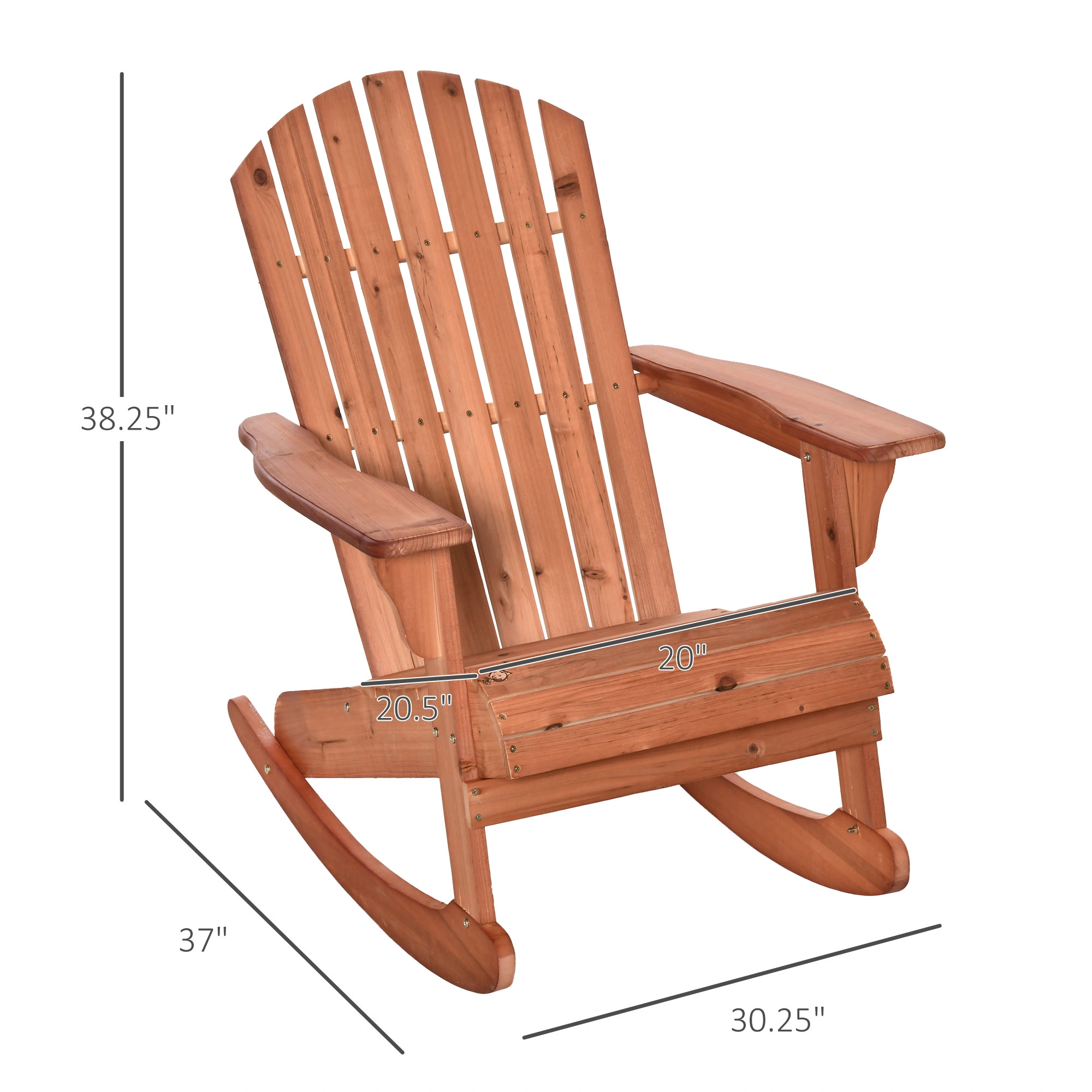 Garden Rocking Chair - Outdoor Patio Chair for Porch, Deck & Garden Relaxation view 2