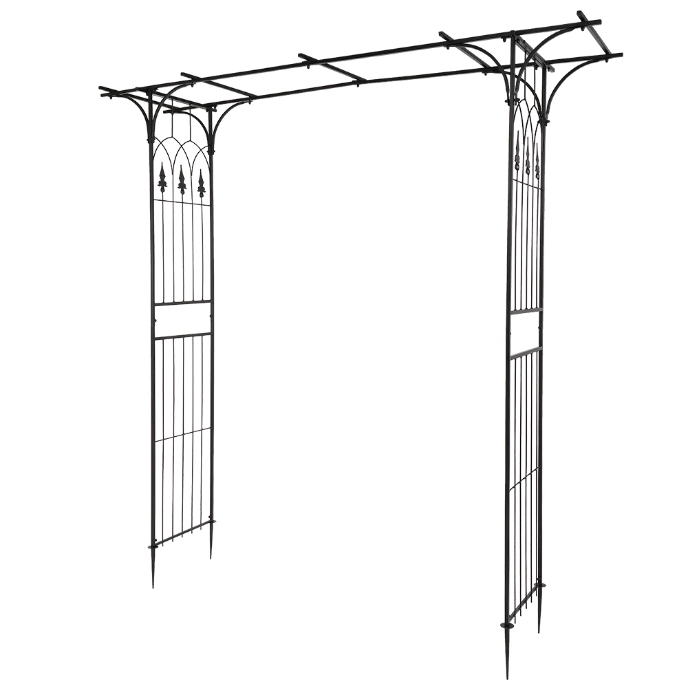 Flat Roof Wrought Iron Arches Plant Climbing Frame view 14