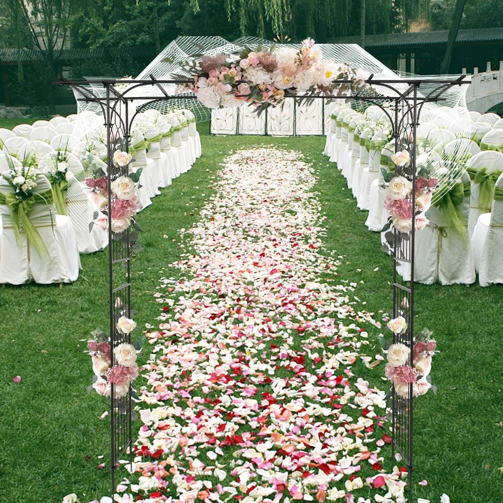 Flat Roof Wrought Iron Arches Plant Climbing Frame view 20