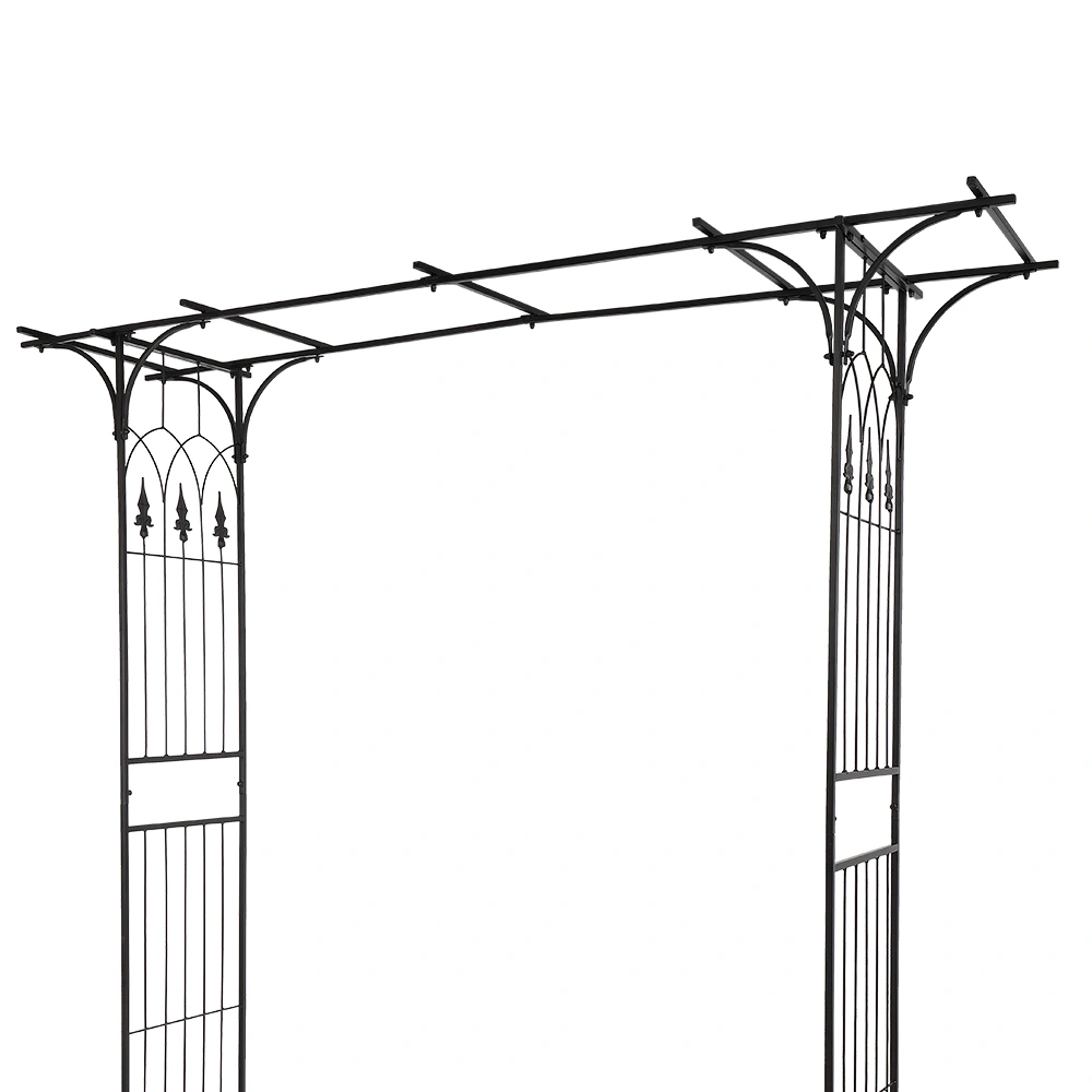 Flat Roof Wrought Iron Arches Plant Climbing Frame view 35