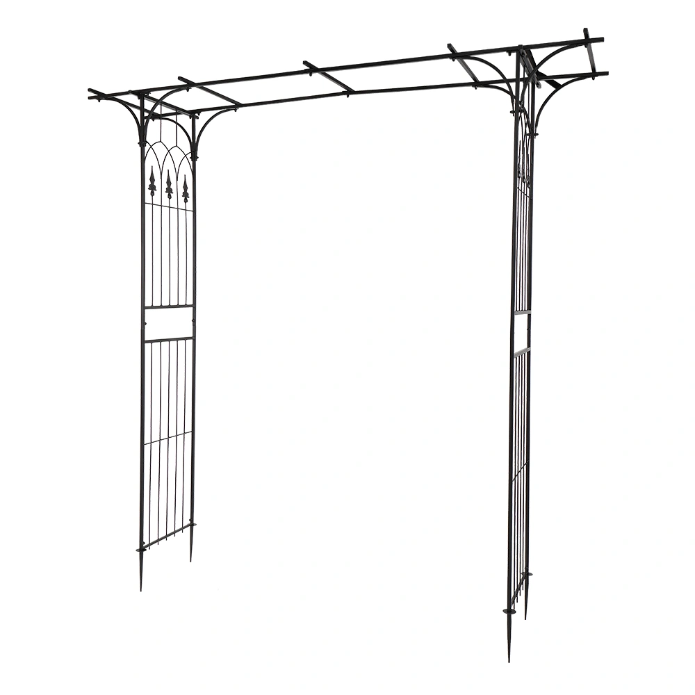 Flat Roof Wrought Iron Arches Plant Climbing Frame view 9