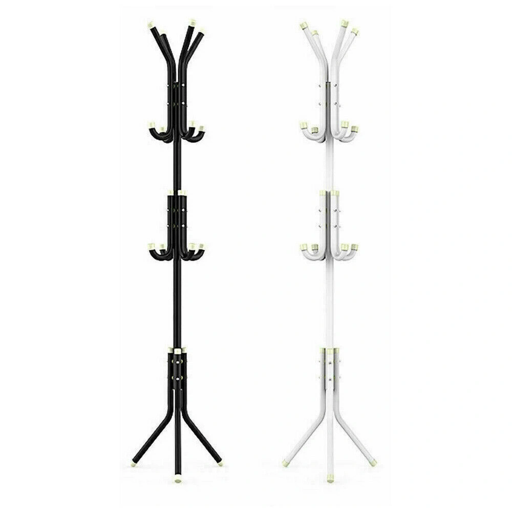 Free Standing Coat Rack with Hooks Floor Clothes/Hat/Jacket/Umbrella Organizer Stand view 3