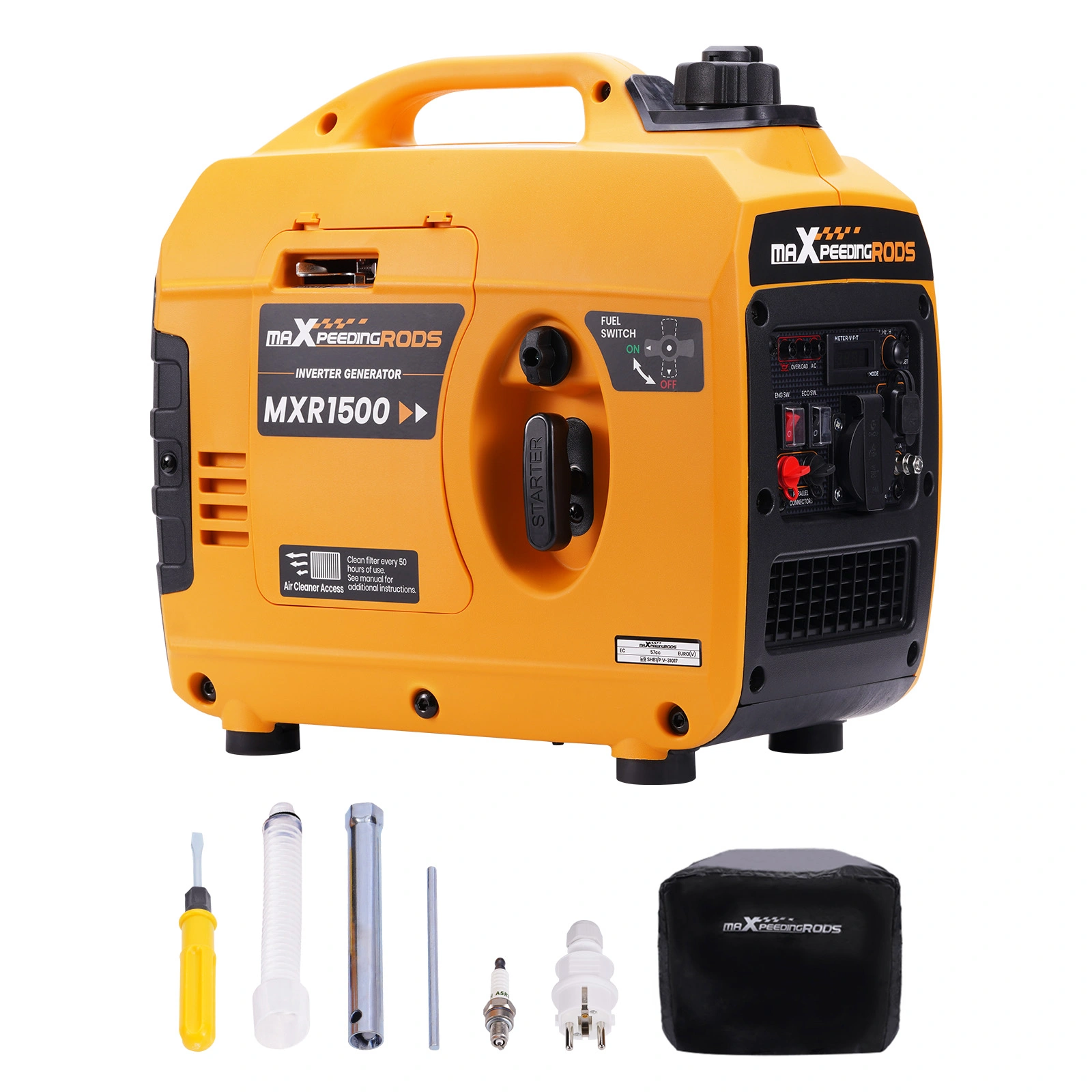 1200W Inverter Generator Portable Gasoline Emergency Power for Camping RV Outdoor