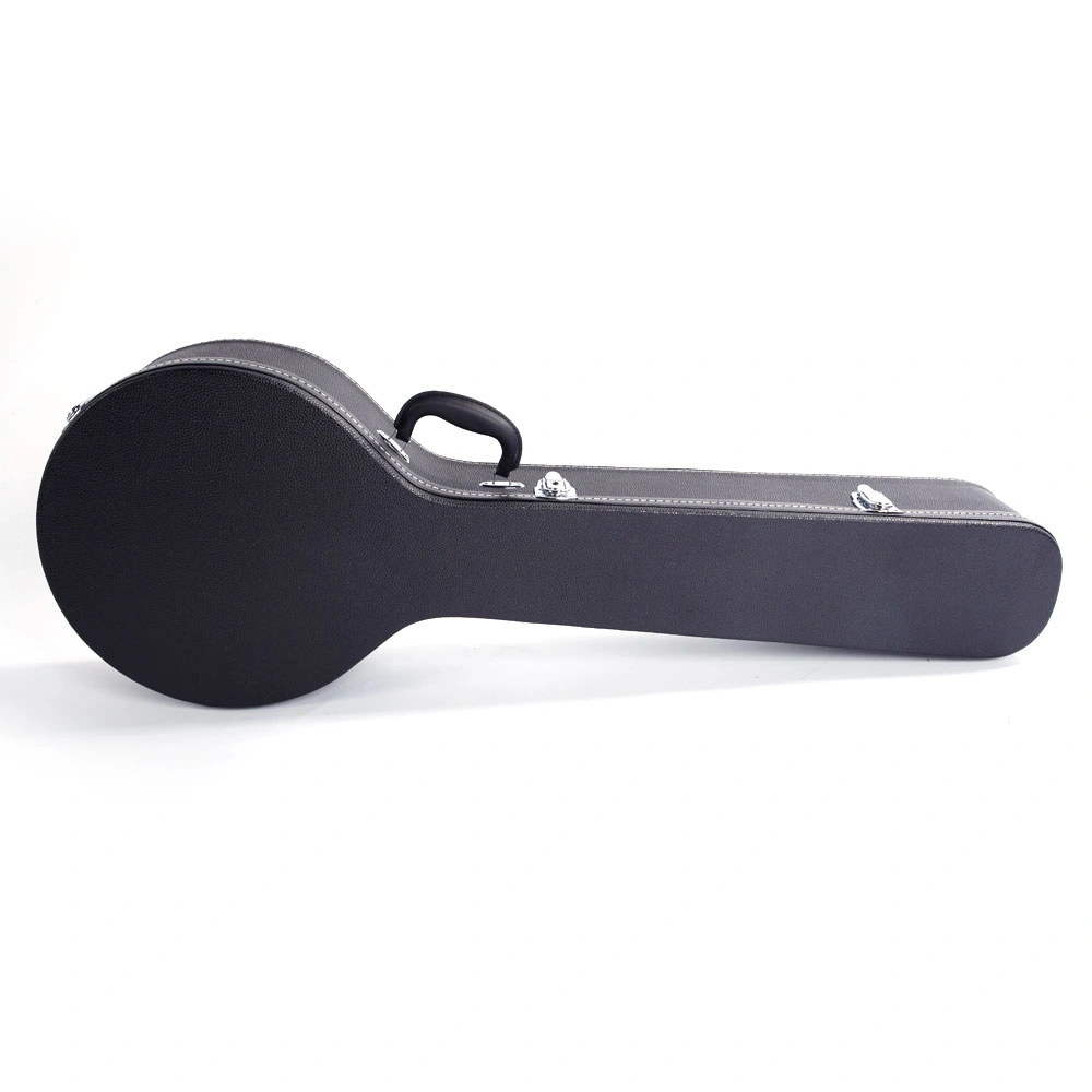 5-String 6-String Microgroove Pattern Leather Wood Banjos Case Black view 8
