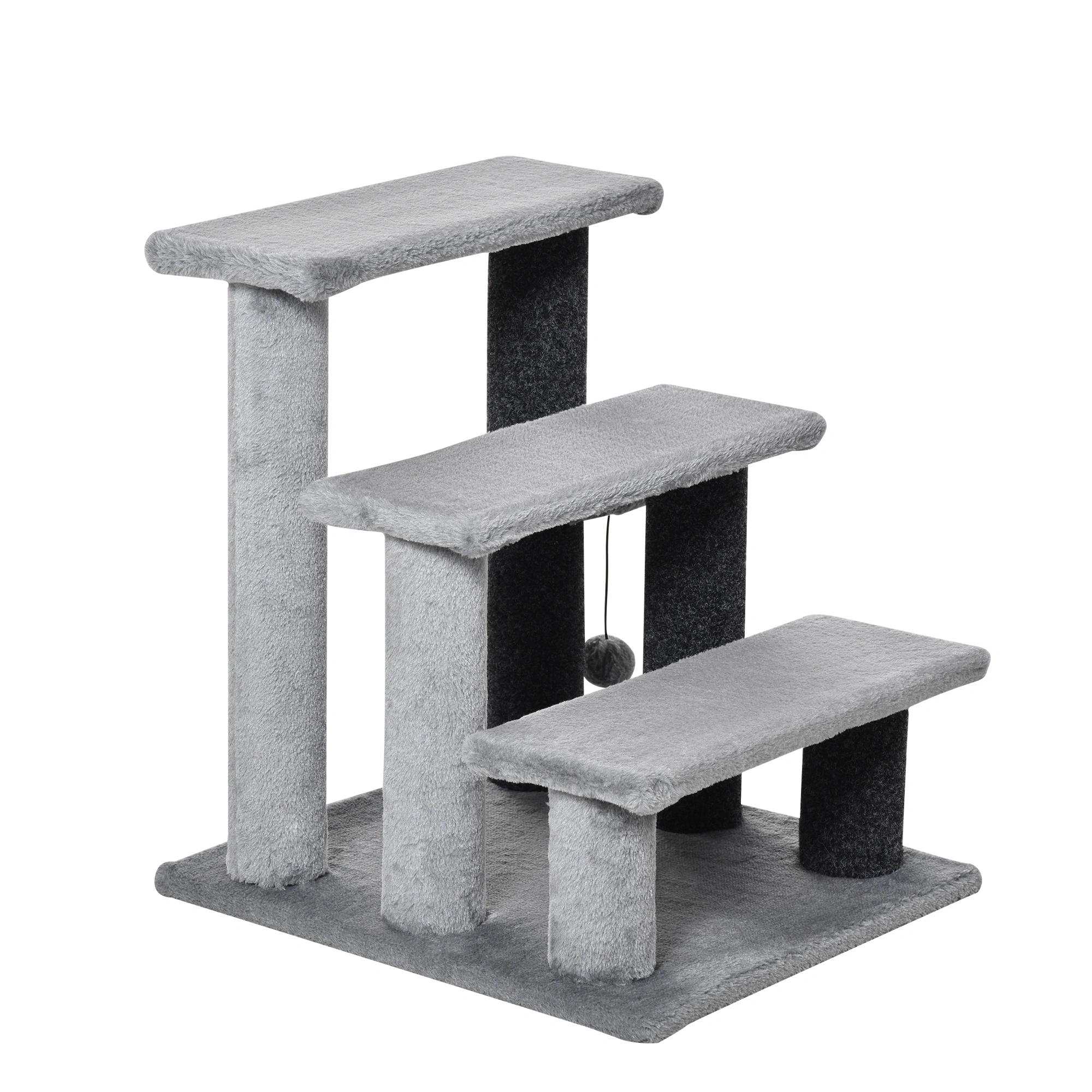 Multi-Level Cat Tree Condo Tower, 65" Tall Cat Scratching Post with Sisal Pole, Kitten Bedroom Playhouse view 2