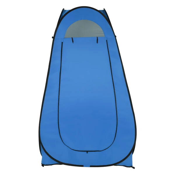 1-2 Person Portable Pop Up Toilet Shower Tent Changing Room Dressing Tent Camping Shelter Blue view 2