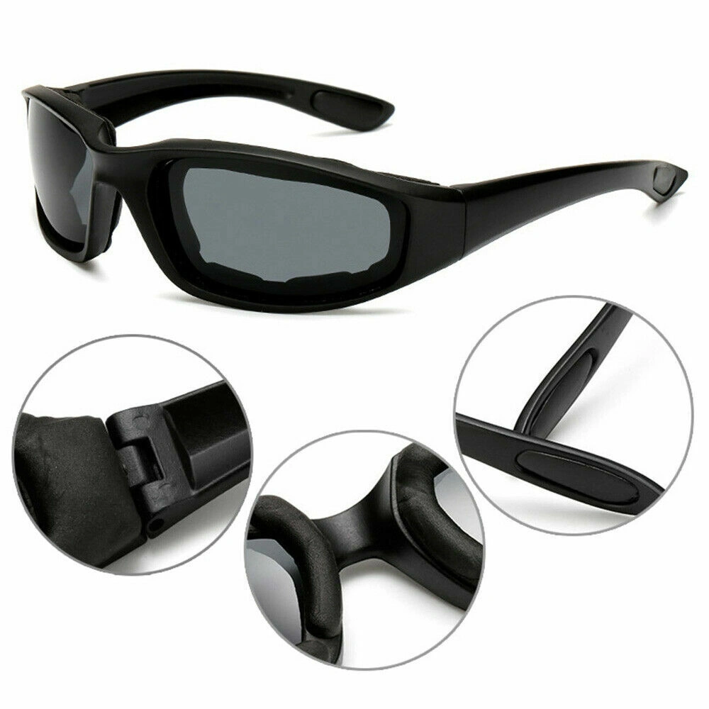 1 pairs Motorcycle Sports Biker Riding Glasses Wind Resistant Eye Protection Sports Goggles Cycling Glasses Sunglasses Grey Color view 4