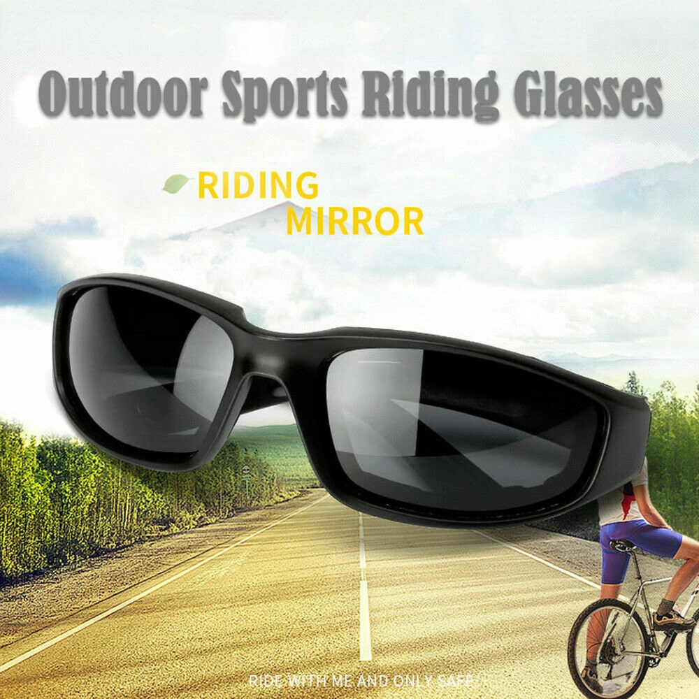 1 pairs Motorcycle Sports Biker Riding Glasses Wind Resistant Eye Protection Sports Goggles Cycling Glasses Sunglasses Grey Color view 7