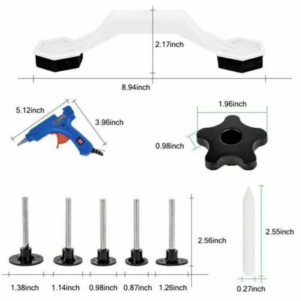 40Pcs Car Paintless Dent Removal Kit Slide Hammer PDR Glue Gun Puller Tool Set view 3