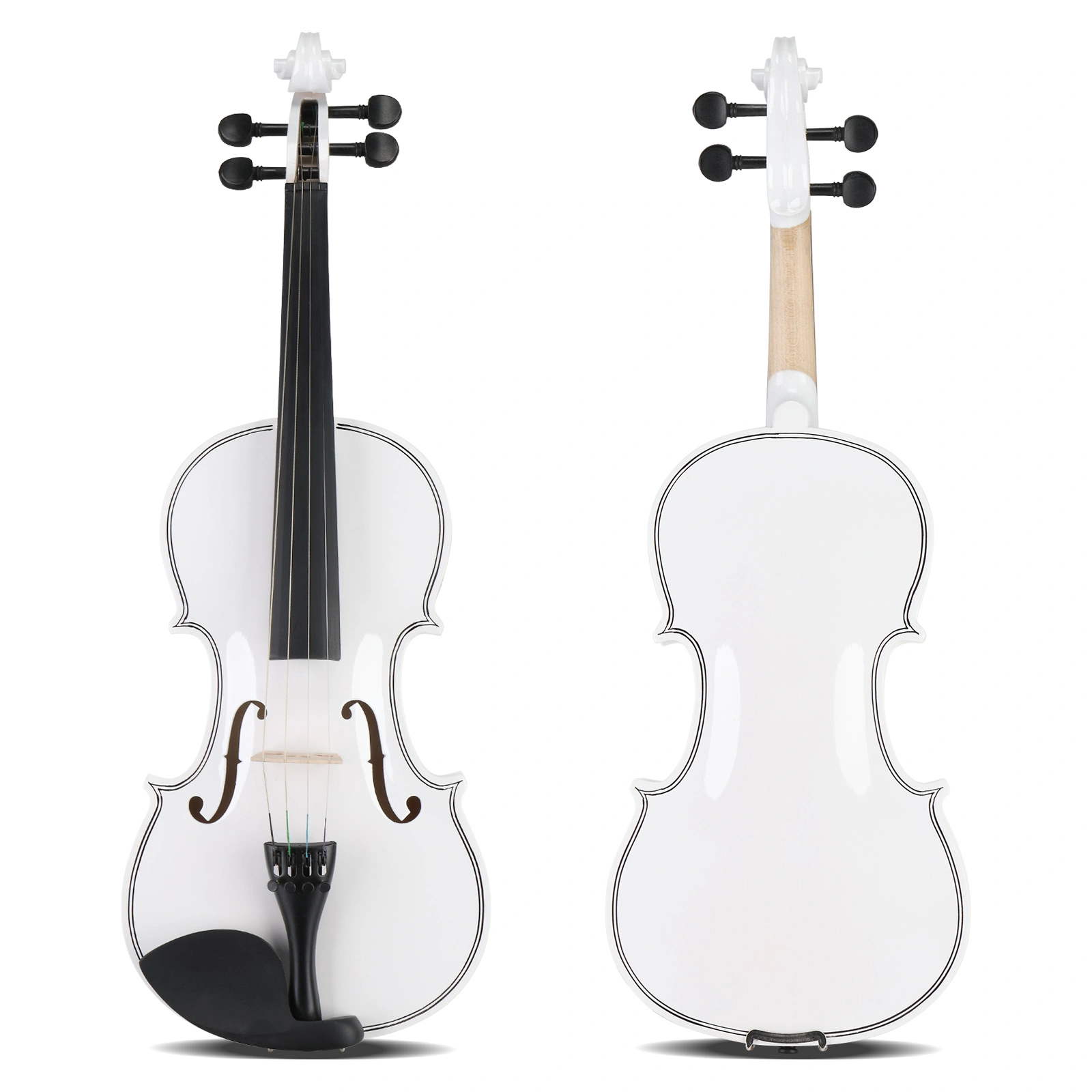 Size 4/4 Violin Set for Adults Beginners Students with Hard Case,Violin Bow,Shoulder Rest,Rosin,Extra Strings and Sordine view 16