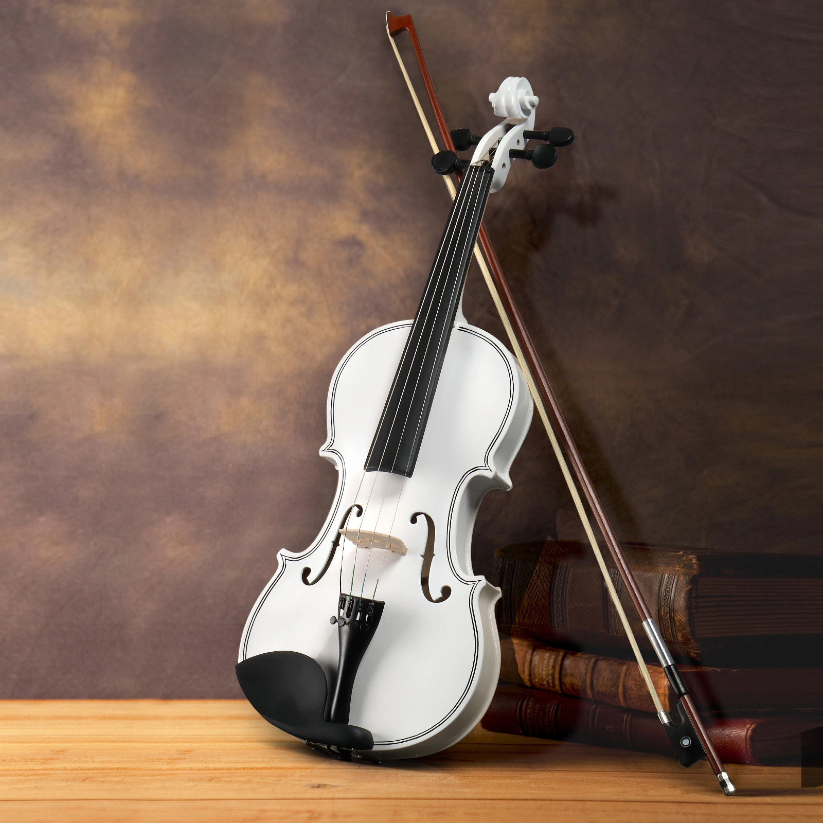 Size 4/4 Violin Set for Adults Beginners Students with Hard Case,Violin Bow,Shoulder Rest,Rosin,Extra Strings and Sordine view 20