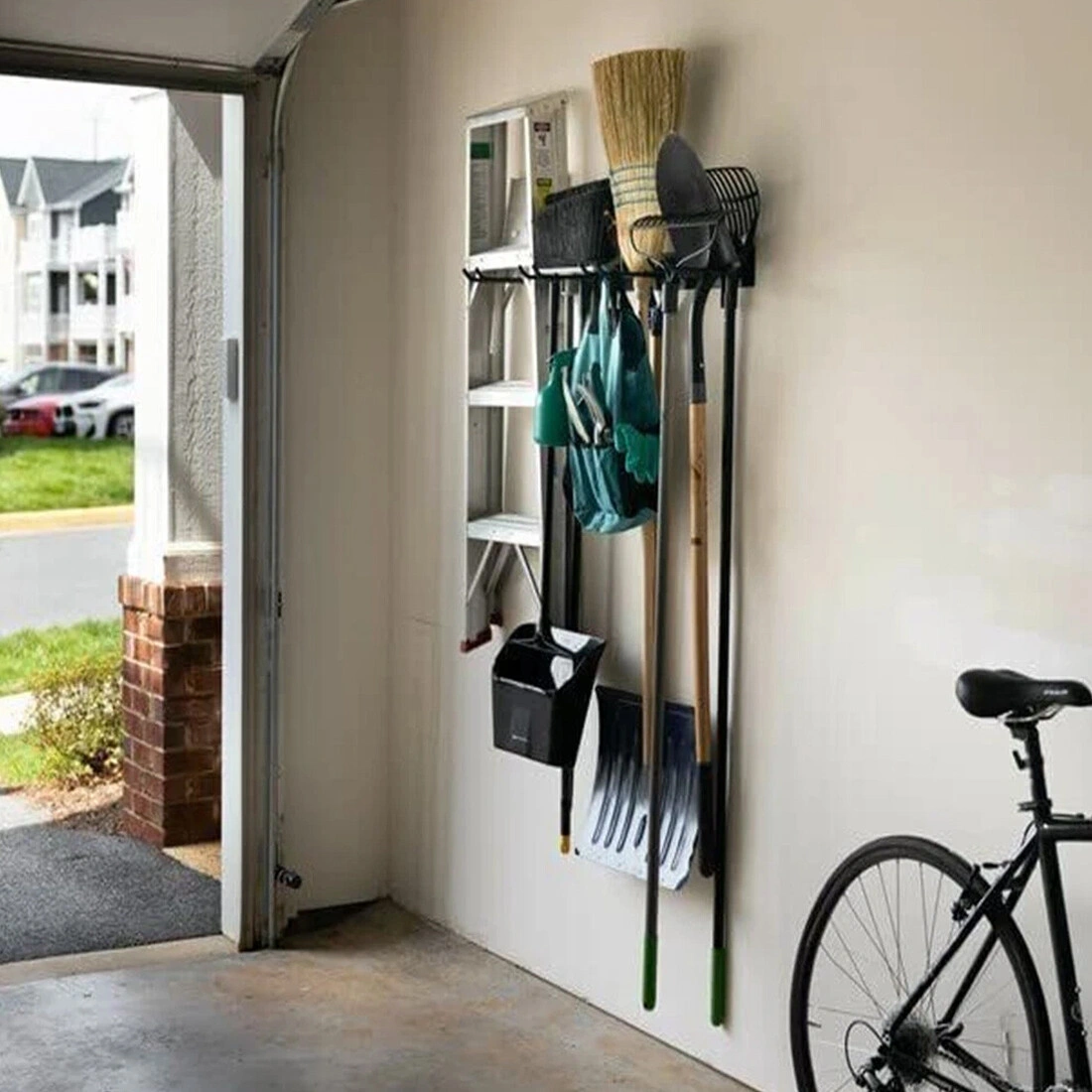 Metal Tool Holder Hooks Heavy Duty Wall Organizer Rack for Garage Garden Workshop XXXXL view 3
