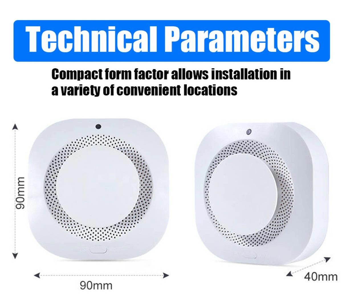 (2 Pack)Smoke Alarm Fire Protection Home Security System Smoke Alarm (US Logistics only For USPS.TK/TMEU only For self-pickup) Platform policies vary; relevant qualifications are attached via link, please do not list products without required qualifi view 5