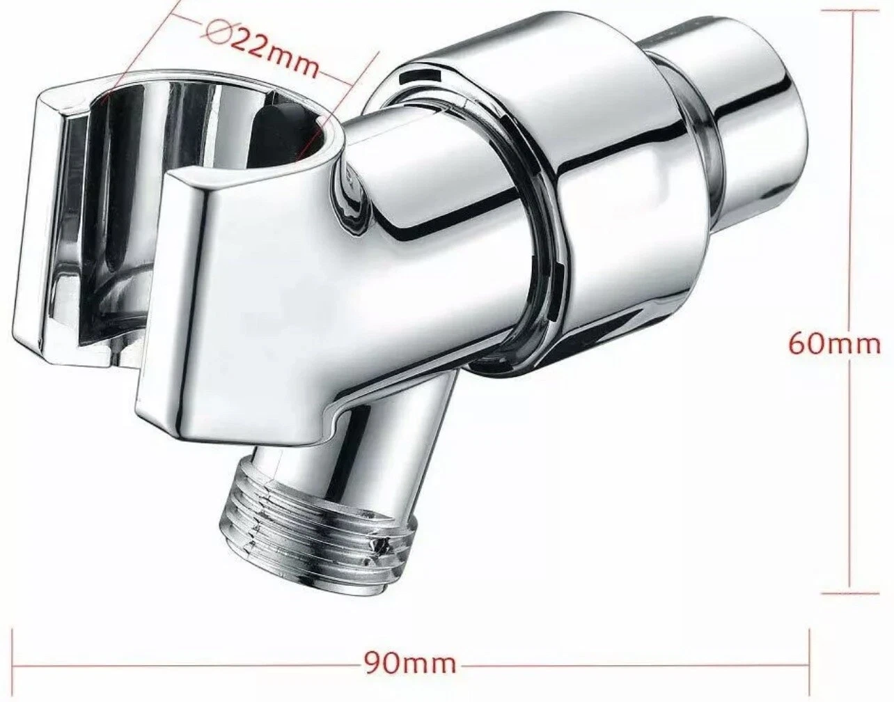 6 Spray Settings High Pressure Shower Head Spray Lotus Spray Head W/ 1.5m Hose Set view 7