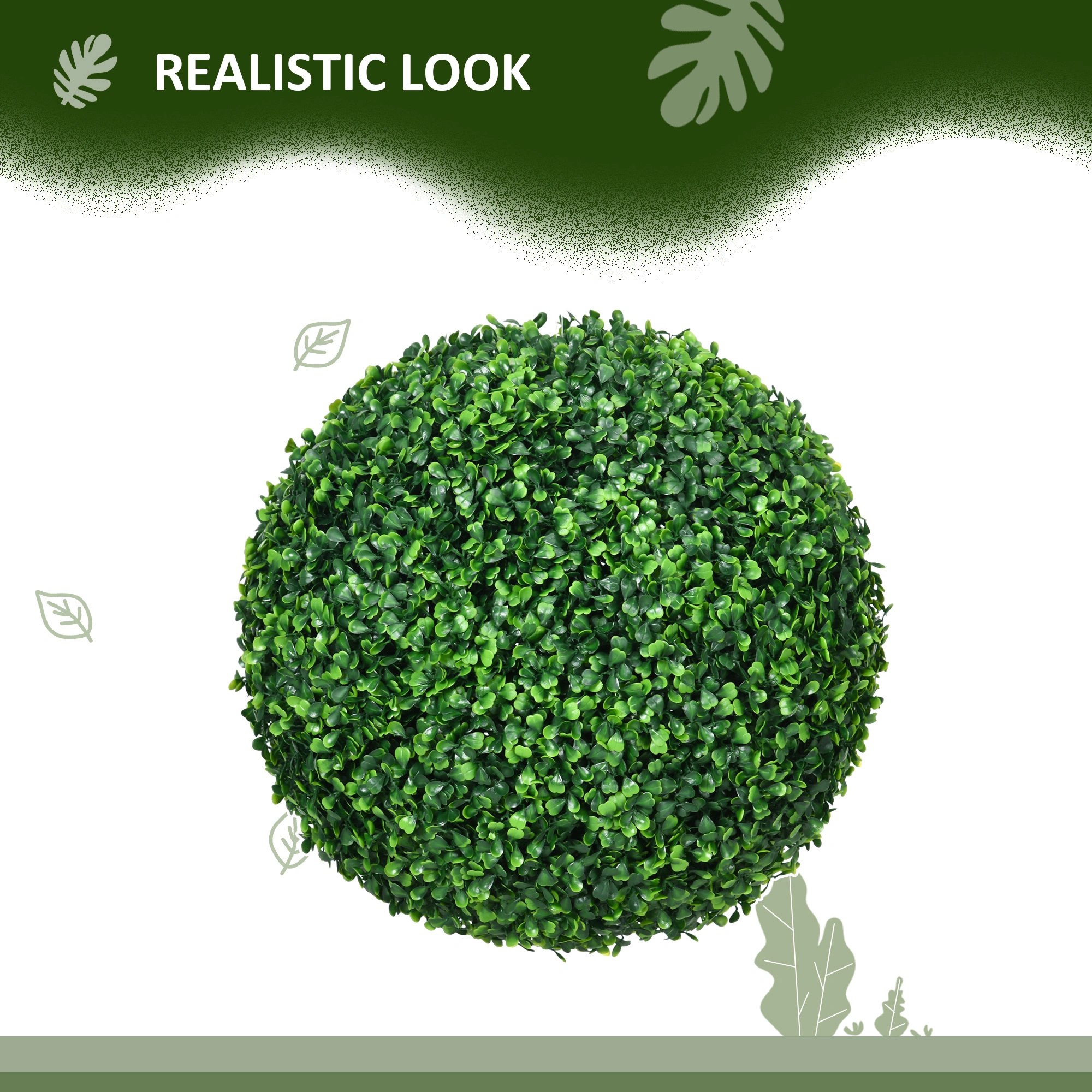 Faux Artificial Plant Greenery for Home Garden Indoor Outdoor Decor - Realistic Silk Fake Plants Arrangement view 3