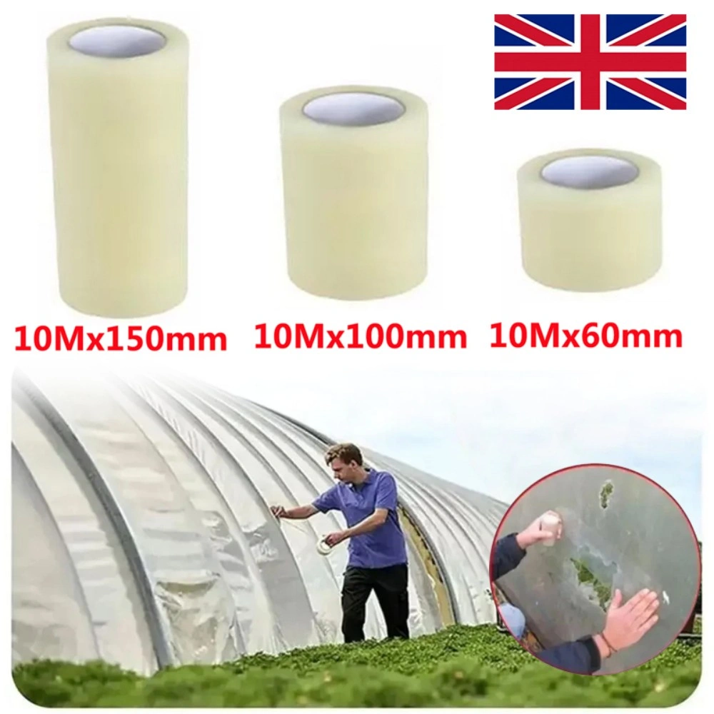 Extra Strong Adhesive Greenhouse Repair Tape Clear Polythene Polytunnel repair-10m*6cm