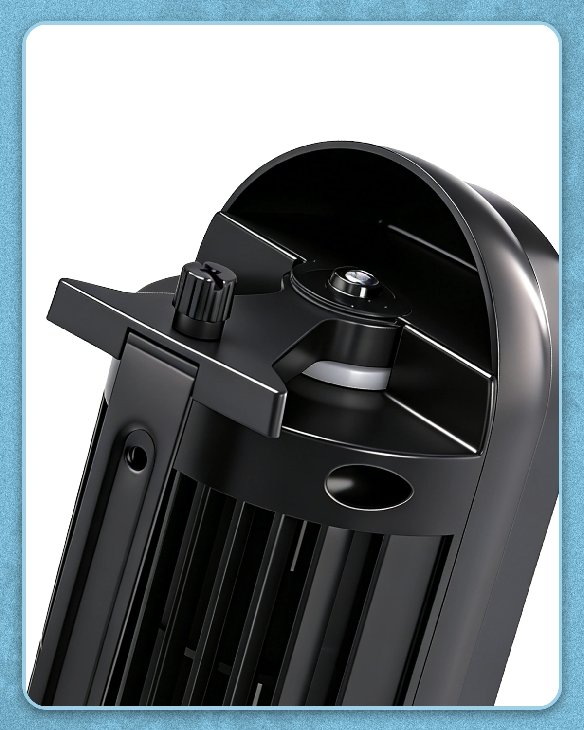 US Standard RTW-CR Tower Fan, 110V, 25W, 16 Inch Mini Column Tower Fan, Touch Control with Remote, Plastic Body, Copper Motor, Black, 3 Speed, Oscillating, 9-Hour Timer, Floor & Wall Mount for Home Use view 8