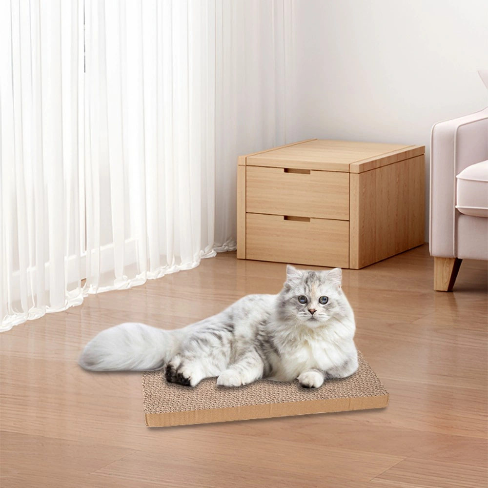 5 Pack Reversible Cat Scratching Board Corrugated Cardboard Scratch Pad Bed for Indoor Cats Kittens
