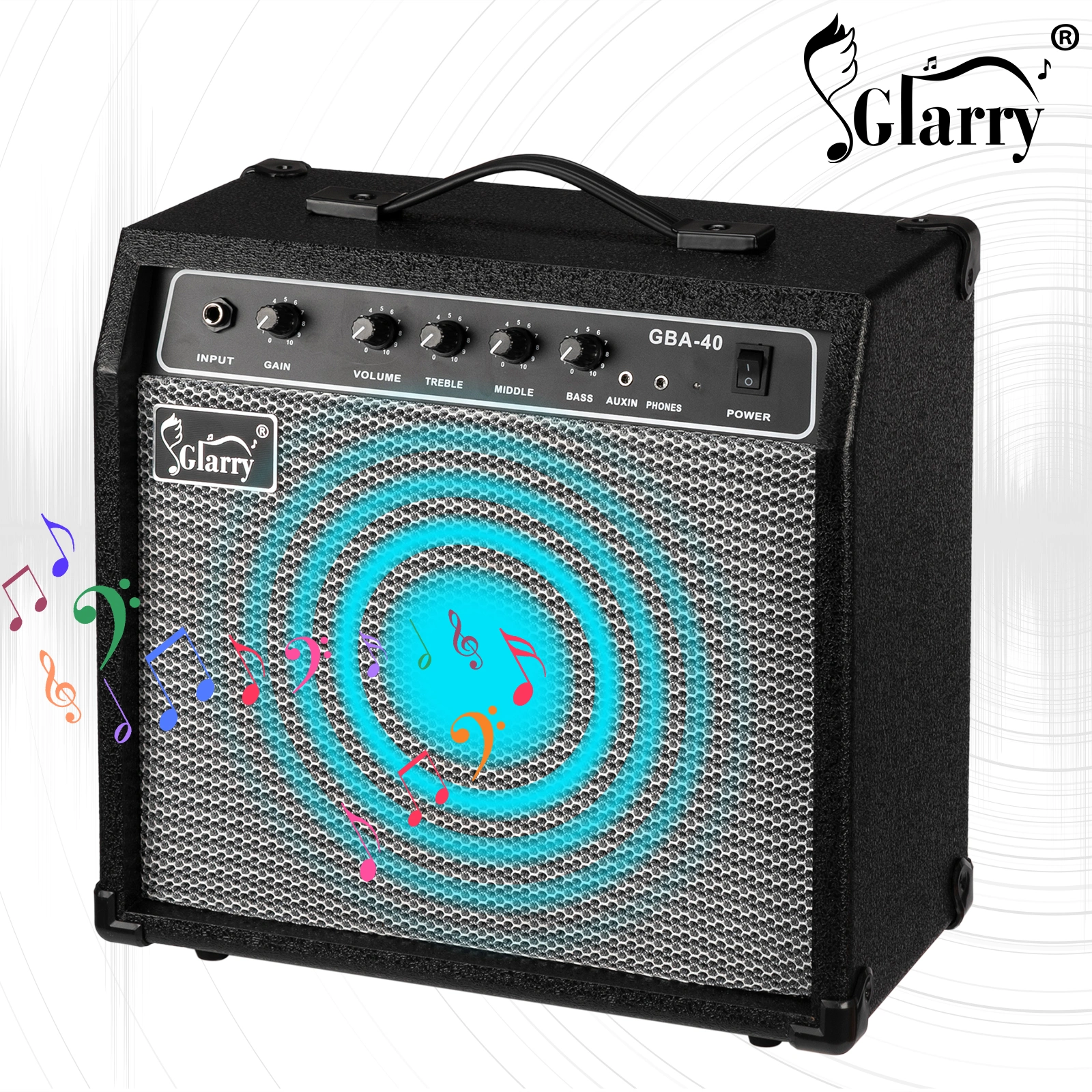 40W GBA-40 Electric Bass Amplifier Black view 5