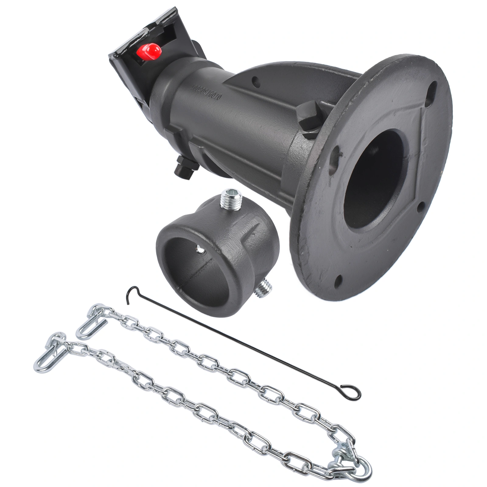 12" to 16" Adjustable Cushioned 5th-Wheel-to-Gooseneck Adapter 20,000 lb for RV Trailer Camper #C5G1216 view 2