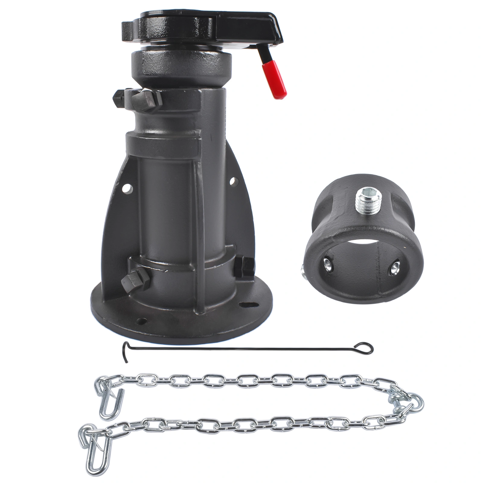 12" to 16" Adjustable Cushioned 5th-Wheel-to-Gooseneck Adapter 20,000 lb for RV Trailer Camper #C5G1216 view 6