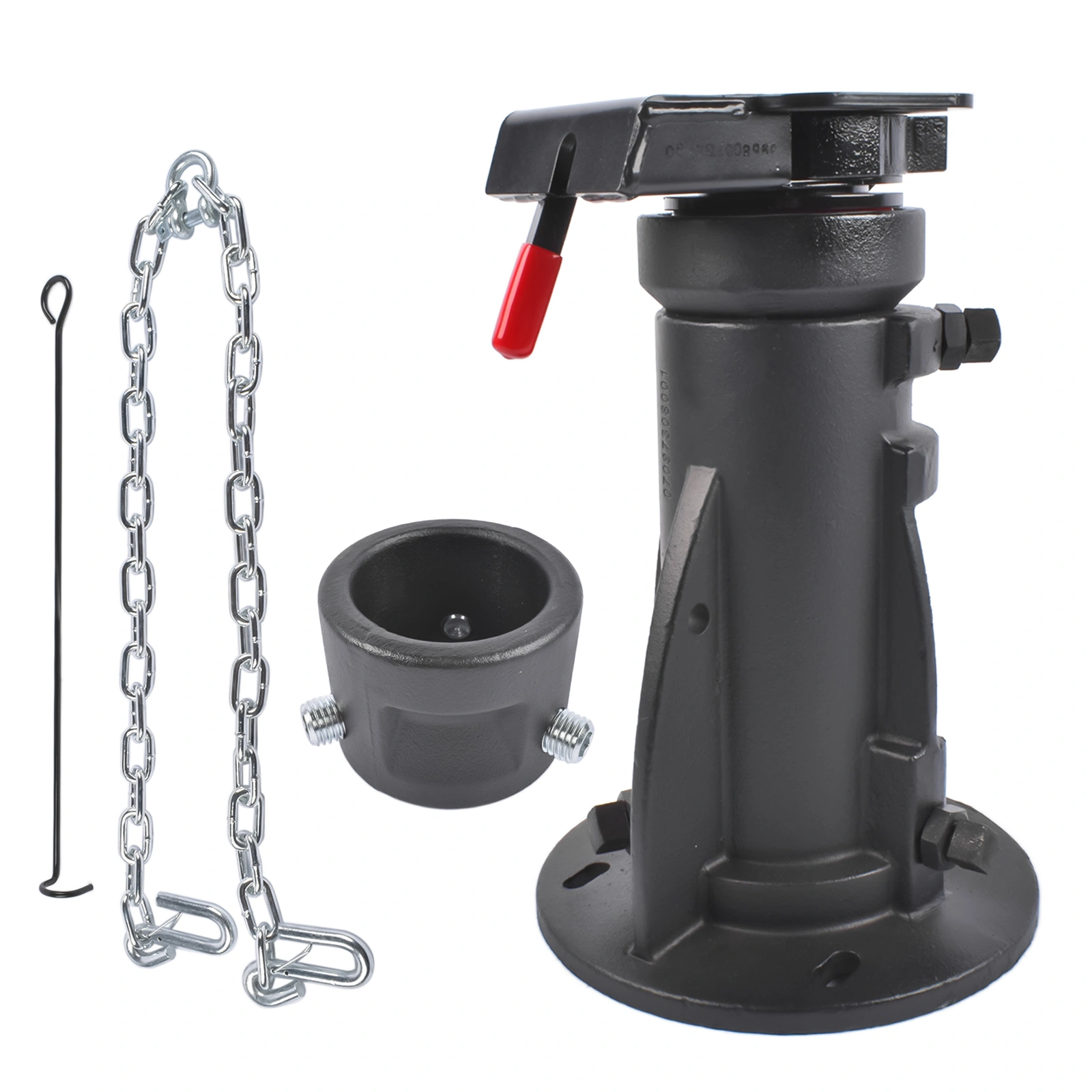 12" to 16" Adjustable Cushioned 5th-Wheel-to-Gooseneck Adapter 20,000 lb for RV Trailer Camper #C5G1216 view 8