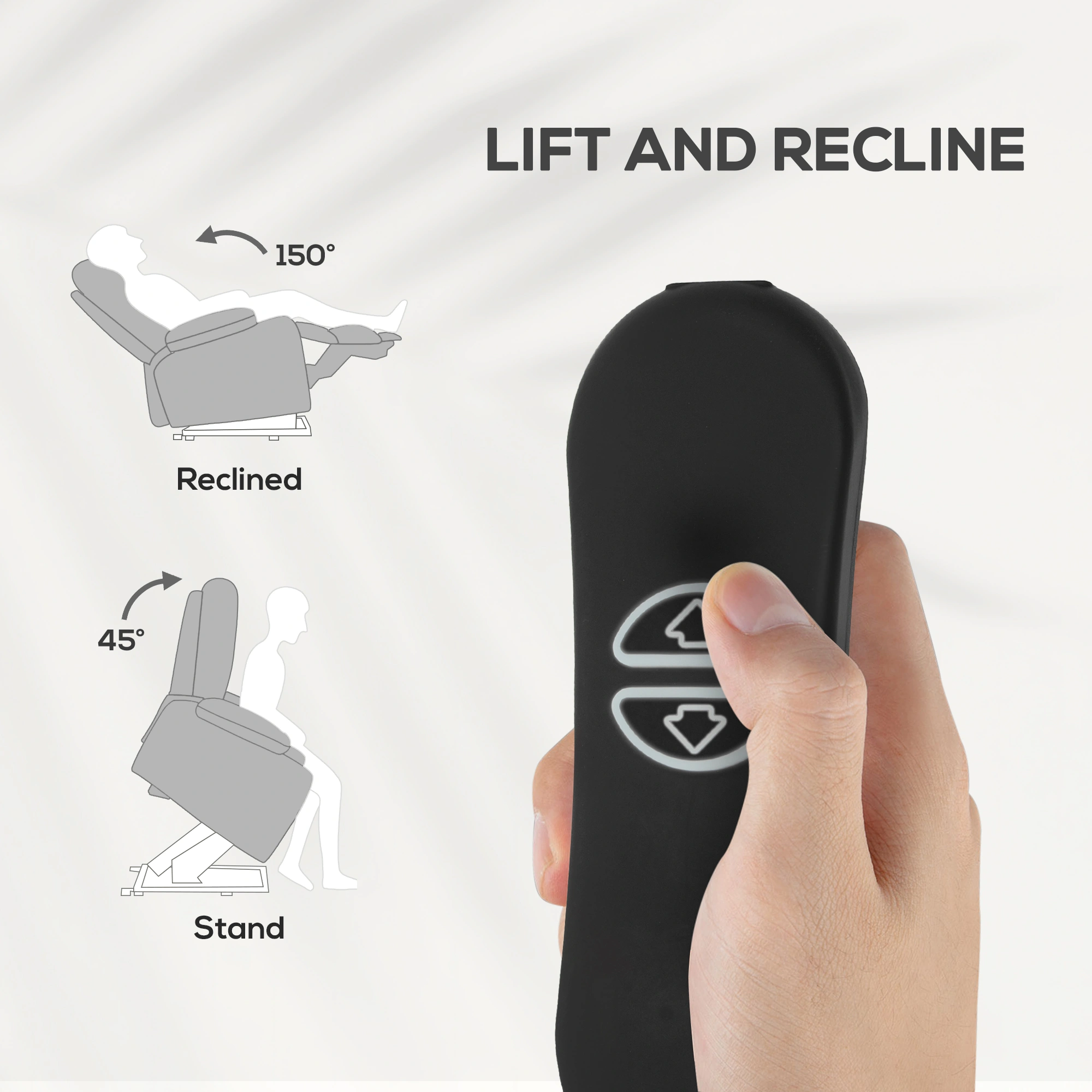 Riser Recliner Chair Power Lift Recliner with Massage Heat Remote Control for Living Room view 4